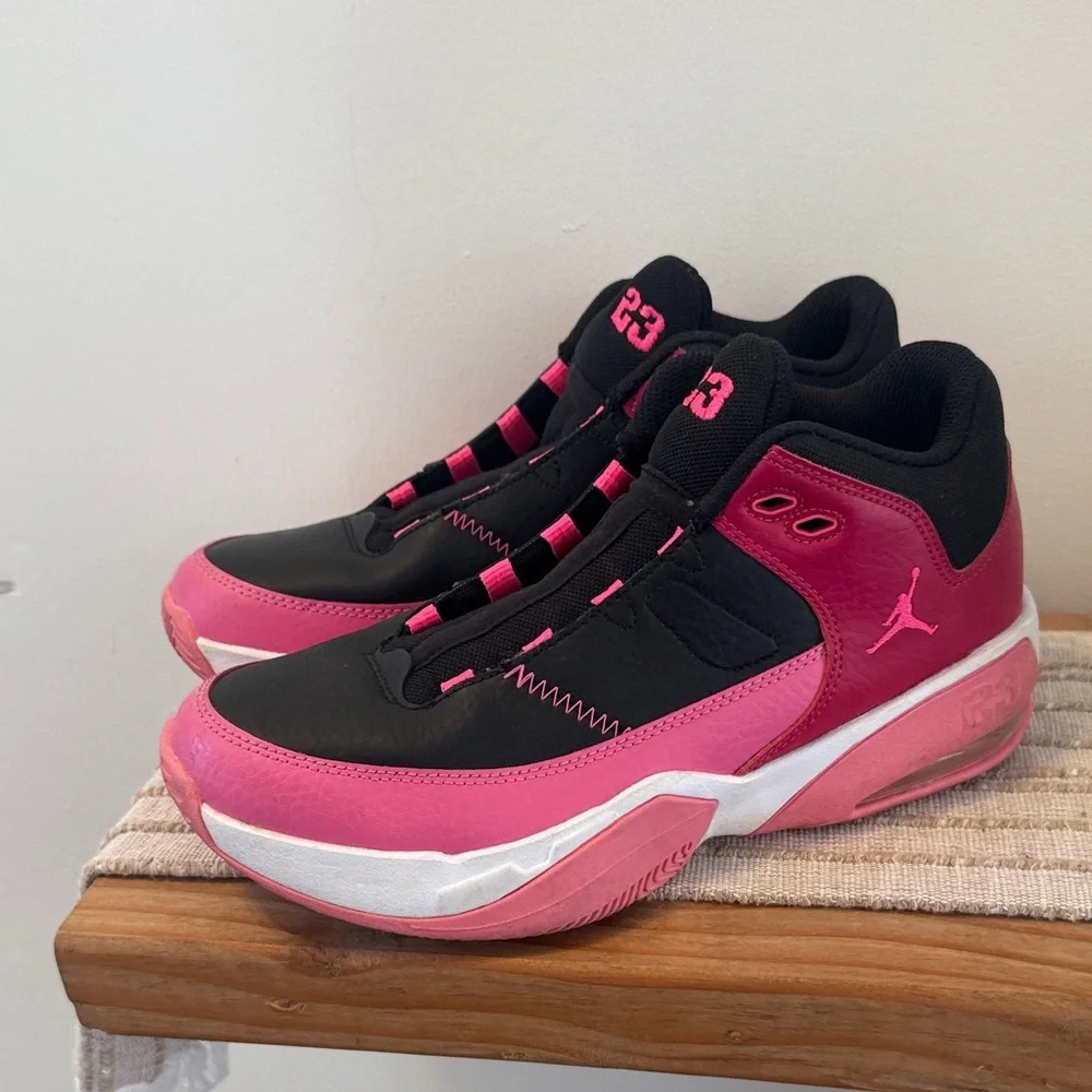 Youth Nike Air Jordan Max Aura 3 GS 'Black Pinksicle' size 6.5 youth no laces